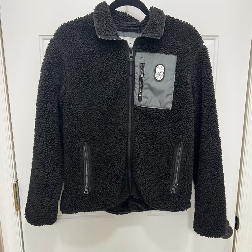 COACH Men's Sherpa Fleece Jacket - Size Small